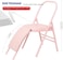 ULTIMAX Yoga Folding Chair with Lumbar Back Support Versatile and Foldable Balance Training Auxiliary Chair-PINK