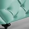 In House Romantic Chaise Longue Luxury And Romantic Design Sofa With Bed Mode Upholstery Pattern Of Velvet Fabric - Light Turquoise