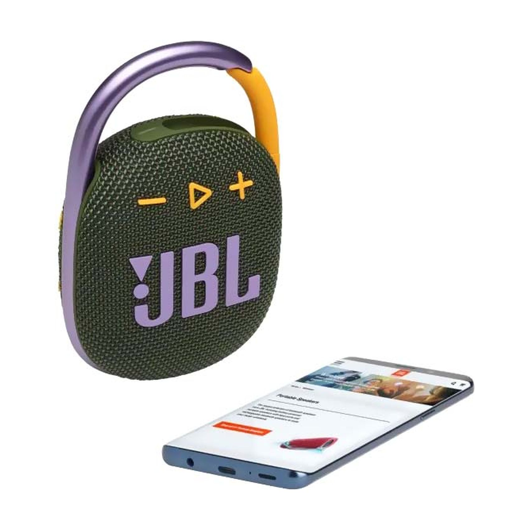 JBL Clip 4 Portable Bluetooth Speaker Wireless Green