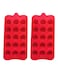 15-Cavity Candy Baking Molds for Chocolate Truffles, Fat Bombs, Bite Size Snack, Pudding, Mini Sphere Cookies, Jello, Butter Ball ( 2 Pcs )