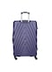 PARA JOHN  3-Piece Hard Side ABS Luggage Trolley Set 20/24/28 Inch Navy Blue