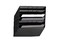 Generic Durable Flexibox 6 A4 Landscape Wall Mounted Brochure Holder 6 Tier Black