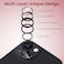 Moxedo Camera Lens Protector, 9H Tempered Glass, Aluminum Alloy Individual Ring Camera Cover Screen Protector Compatible for iPhone 13 6.1 inch/ 13 Mini 5.4 inch (MIDNIGHT)
