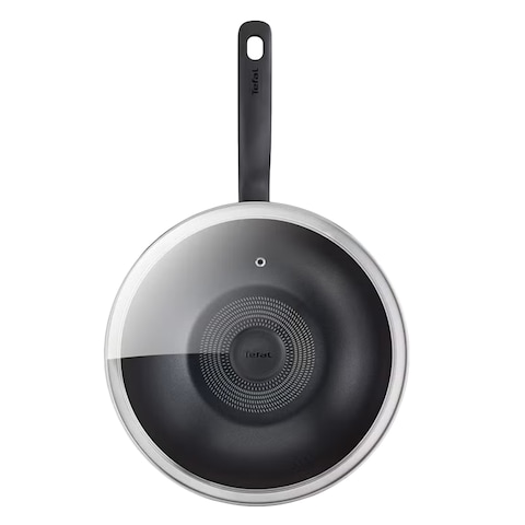 Tefal Super Cook Cookware Set 9 Pieces Red/Black