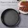 Royalford Non-Stick Quick-Release Springform Cake Tin With Loose Base, 24cm, Baking Tin, Easy Release Pan, Black