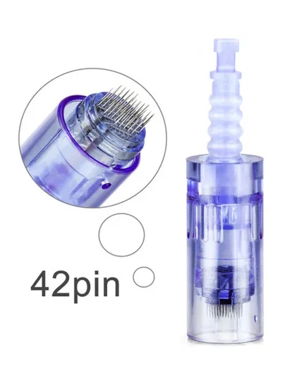 Dr.pen Derma Ultima A6 Replaceable Cartridges 42Pins Needle 10 Pcs Blue 8cm