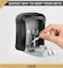 Rubik Key Storage Safe Box, 4 Digits Combination Key Lock Box with Resettable Wall Mounted for Outdoor and Indoor Home Hotel Office - Gray/Black