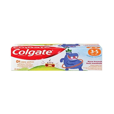 Colgate 0 % Artificial Mint Flavour Fluoride Free Kids Toothpaste For 3 To 5 Years 60ML