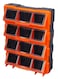 TACTIX - 12-COMPARTMENT STORAGE BIN WITH CLEAR COVER - TTX-320648