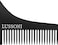 Lussoni (Bc 600) Professional Plastic Barber Comb For Men's Beard And Hair