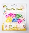 Party Time Colorful Cursive Happy Birthday Cake Candles with Holder - Happy Birthday Candle Set