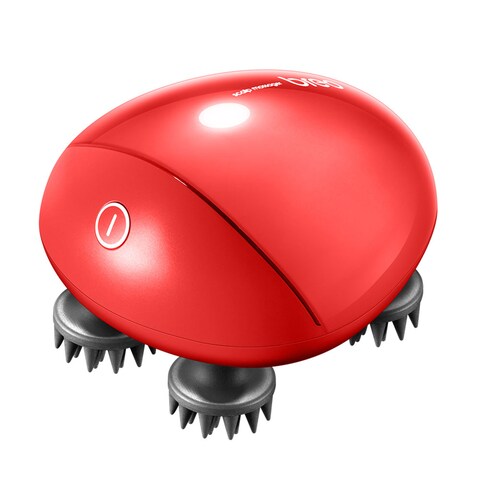 Breo Portable Mini Scalp Massager - Waterproof (Red)