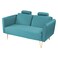 In House Rosela 2 In 1 Sofabed Velvet Upholstered - Dark Turquoise