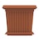 Cosmoplast Plastic Square Planter With Tray White 30L