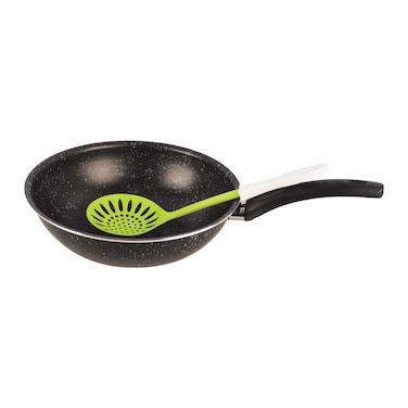 Grandi Cook Wok Pan - Size 28 + Free Kitchen Tool