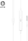 Green Lion 1.2 Meter Stereo Earphone, Volume And Playback Control Buttons, 14mm Sound, Inbuilt Mic (White)