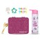 Eazy Kids 6 &amp; 4 Convertible Bento Lunch Box w/ 550ml Double Wall Water Bottle and Spoon Fork Set - Glitter Pink