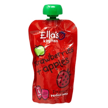 Ella39S Kitchen Organic Strawberries And Apples Puree 120G