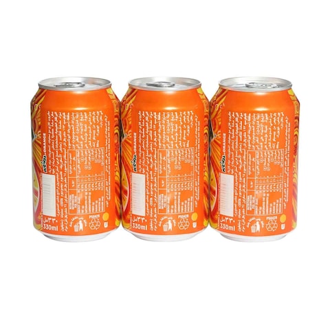 Mirinda Orange Soft Drink Can 330ml&times;6