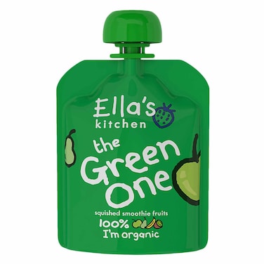 Ellas Kitchen The Green One Squished Smoothie Fruit Baby Food  Puree 90G