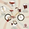 Mogoo Retro Kids Road Bike For 5-8 Years Old Girls &amp; Boys, Adjustable Seat, Handbrake, Reflectors, Chainguard, Classic Style, Vintage Basket, 16 Inch Bicycle With Training Wheels, Gift For Kids, Beige