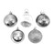 Christmas Magic Christmas Tree Baubles Party Decoration 12-Pieces- 6 cm Size- Silver