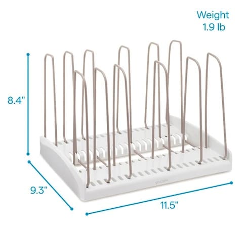 YouCopia - StoreMore Adjustable Cookware Rack, Standard, White, YCA-50161