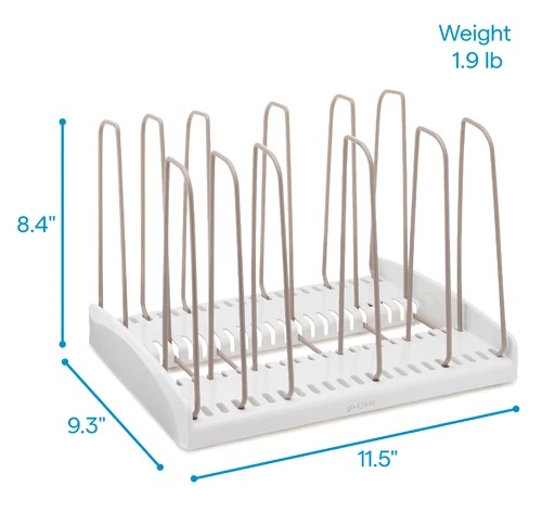 YouCopia - StoreMore Adjustable Cookware Rack, Standard, White, YCA-50161