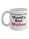 muGGyz World's Okayest Soccer Coach Printed Coffee Mug White/Black/Red 8x9.5x8centimeter
