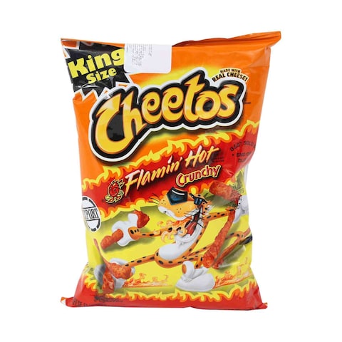 Cheetos Crunchy Flamin&#39; Hot Cheese Flavored Snacks 99.2g