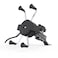 Generic-Black Motorcycle X-Type Mobile Phone Holder Rechargeable Adjustable Motorcycle Scooter Bike Head Stem Phone Mount Stand Bracket Universal