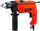 Black &amp; Decker 650W 13Mm Corded Electric Hammer Percussion Drill, Orange/Black - Hd650K-B5, 2 Years Warranty