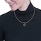 Aiwanto Black Pendant Necklace for Women's