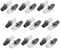 100set 8P8C RJ45 Cat6 Connector Network Plug with Boot Cover Divine (Grey boots with Connector)