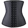 Aiwanto - 1 Pc Womens Waist Trainer Underbust 25 Steel Boned Sports Fitness Workout Hourglass Body Shaper Weight Loss, YA1210-Black-New- S