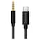 Cellairis USB Type-C Aux Cable Black 1.2m