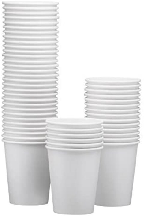 Lavish [200 Cups] 2.5 Oz White Paper Qahwa Cups, Is Suitable For Coffee Tea Or Hot Chocolate Very Suitable For Home And Office Use
