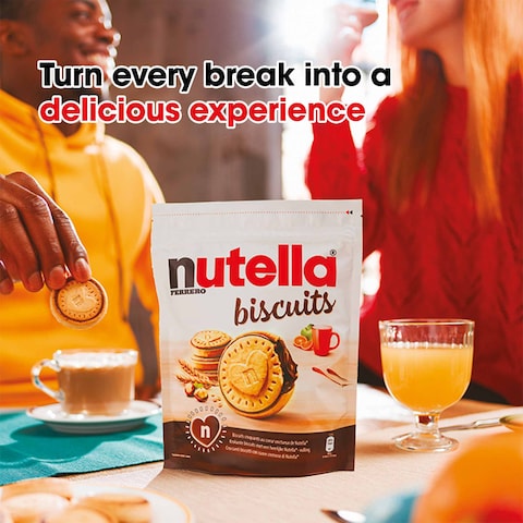 Nutella Biscuits Crunchy Chocolate Hazelnut Spread Filled Biscuit, Pack of 22 Biscuits, 304g