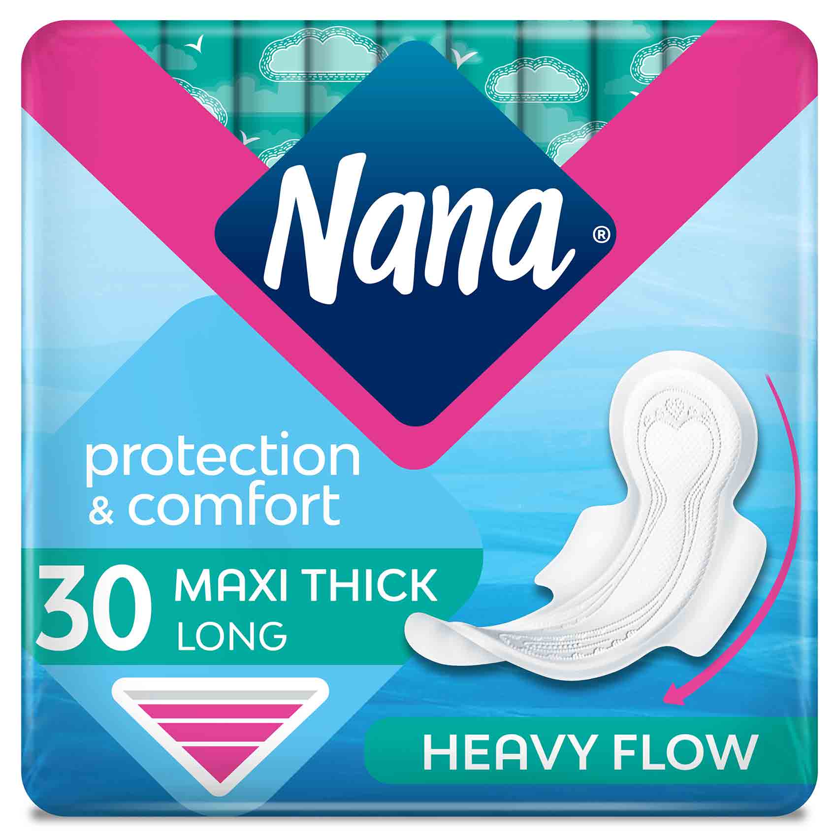 Nana Women Pads Maxi Thick Long 30 Pads product thumbnail 2