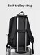 Mei Homecenter Water Resistant Travel Laptop Backpack for Students Bookbag, Work, Business with USB, Grey