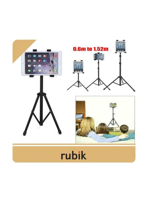 Foldable Tripod Stand For Tablet Black