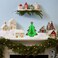 Wooden Neon Festive Tree Light 21x17cm
