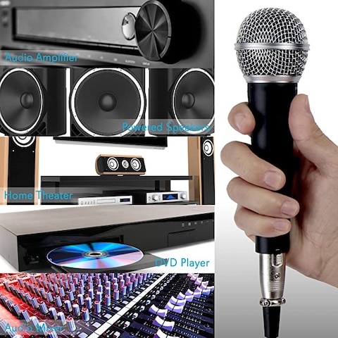 Mike Music Dynamic Vocal Microphone &ndash; Cardioid (Microphone, Black)