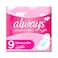 Always 2-In-1 Feather Soft Maxi Thick Pads With Wings 9 pcs