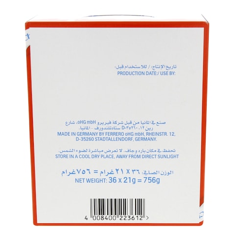Kinder Maxi Choco - 21 grams - 36 Pieces