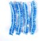 Na Disposable Shower Cap, 100 Pcs Shower Caps, Waterproof Blue Plastic Elastic Hair Bath Caps, For Women Kids Girls, Hotel And Hair Solon, Travel Spa, Home Use (Blue)