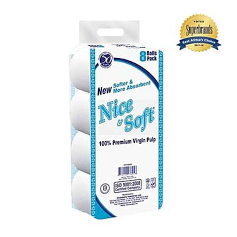 Nice &amp; Soft White Toilet Rolls x 10