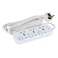 Olsenmark 3 Way Power Extension Cord /Socket White-4M, Omes1727