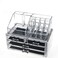 Uaejj Clear Acrylic Cosmetic Organizer Makeup Holder Display Jewelry Storage Case 4 Drawer For Lipstick Liner Brush Holder
