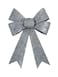 Bow with Crystals Silver 20x30cm